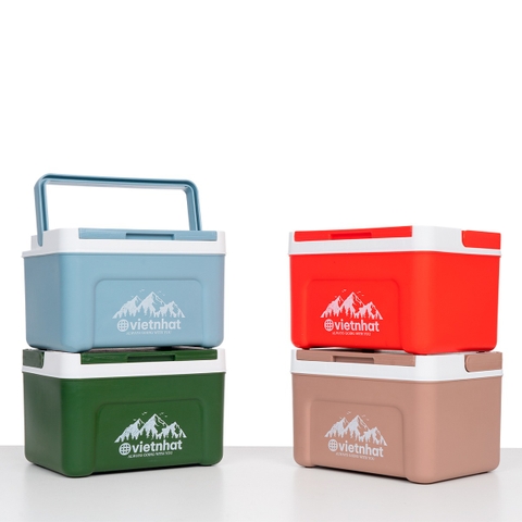 Phích đá, thùng đá vuông thái có quai xách 3934 Nhựa Việt Nhật Shop