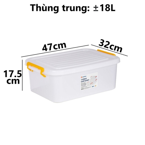 Thùng chữ nhật 10L 5331