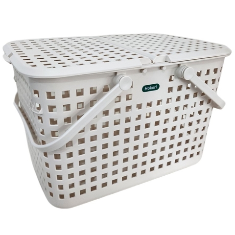 Giỏ, làn nắp mây dùng đi sinh có nắp 2608 Nhựa Việt Nhật Shop