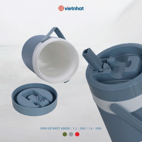 Bình giữ nhiệt 1.2L - 1.6L Hokori 3983 Nhựa Việt Nhật Shop