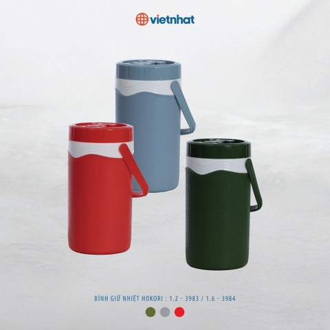 Bình giữ nhiệt 1.2L - 1.6L Hokori 3983 Nhựa Việt Nhật Shop