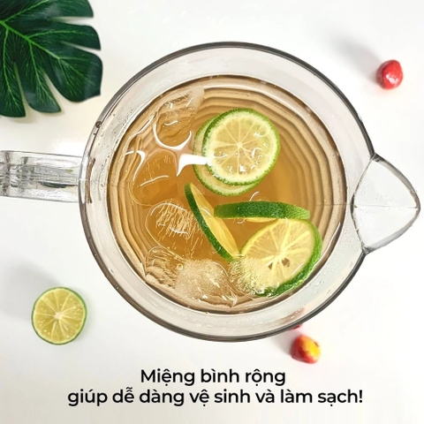 Ca đựng nước, ca nhựa trong, ca đựng nước trong suốt, ca kính 6056 Nhựa Việt Nhật Shop