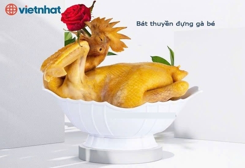 Bộ bát thuyền đựng gà, bát gà cúng lễ To 6815  Nhựa Việt Nhật Shop