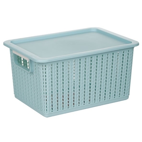 Rổ đan mây đựng đồ có nắp đậy đa năng 3 size, đựng quần áo 3415N Nhựa Việt Nhật Shop
