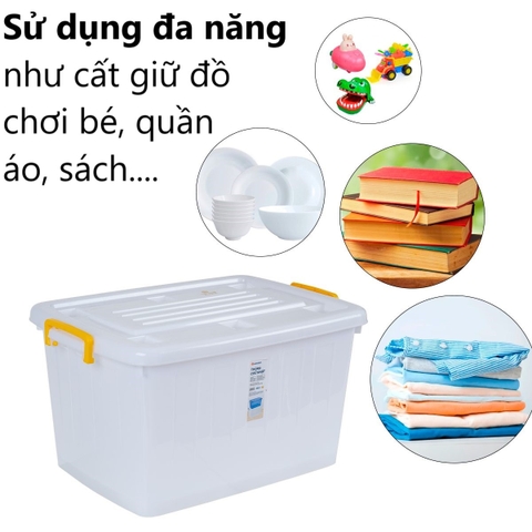 Thùng nhựa chữ Nhật 125L siêu bền 5329 Nhựa Việt Nhật Shop