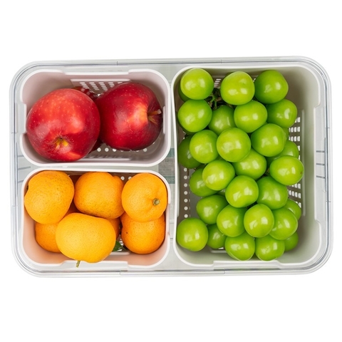 Hộp thực phẩm chữ nhật quai xách 2,3 ngăn Hokori 6570/6571 Nhựa Việt Nhật Shop