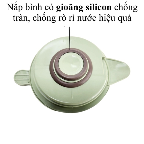 Bình giữ nhiệt ruột thủy tinh 1L 1.5L Hokori 3981-3982 Nhựa Việt Nhật Shop