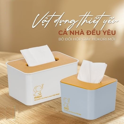 Hộp đựng giấy vuông 2738 - Đựng giấy ăn, giấy vệ sinh Nhựa Việt Nhật Shop