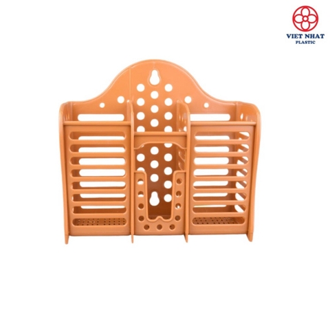 Hộp Đũa, Ống đũa 3 ngăn để Nhà Bếp màu sắc nhã nhặn, tiện lợi O2708 Nhựa Việt Nhật Shop