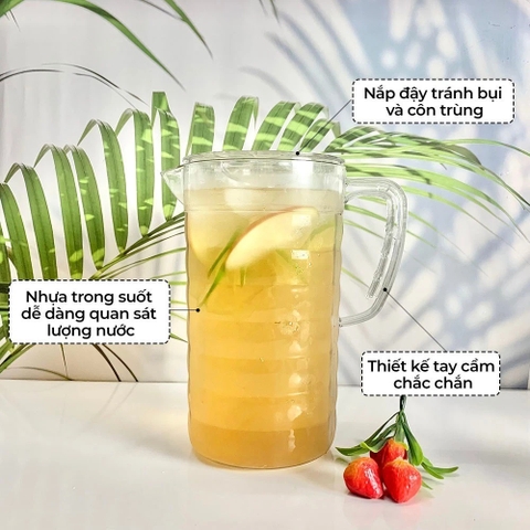 Ca đựng nước, ca nhựa trong, ca đựng nước trong suốt, ca kính 6056 Nhựa Việt Nhật Shop