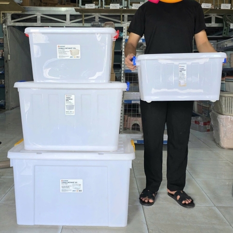 Thùng nhựa chữ Nhật 125L siêu bền 5329 Nhựa Việt Nhật Shop
