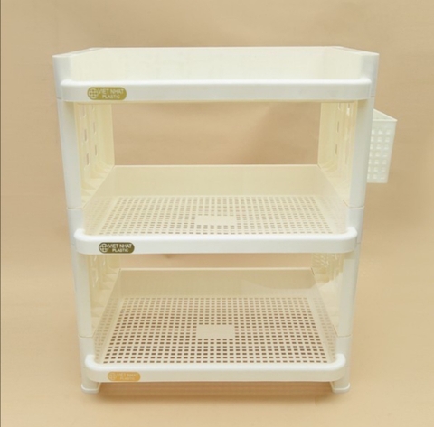 Kệ đựng bát đĩa chữ nhật 2 tầng tiện dụng, kệ nhật 2T K5528-2 Nhựa Việt Nhật Shop
