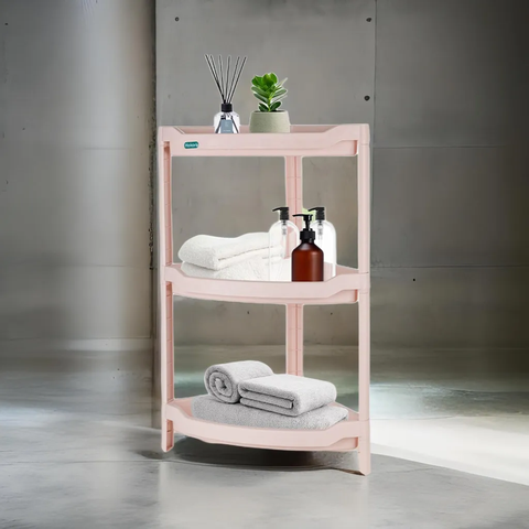 Kệ góc, kệ tam giác để đồ tiện lợi Hokori 2 tầng, 3 tầng 5555 Nhựa Việt Nhật Shop