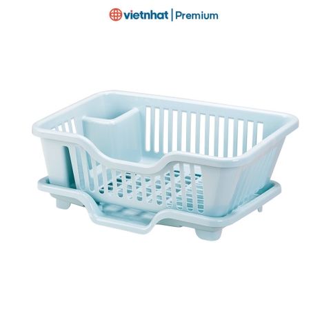 Rổ úp bát có khay thoát nước, khay nhựa úp bát đa năng chính hãng R3535 Nhựa Việt Nhật shop