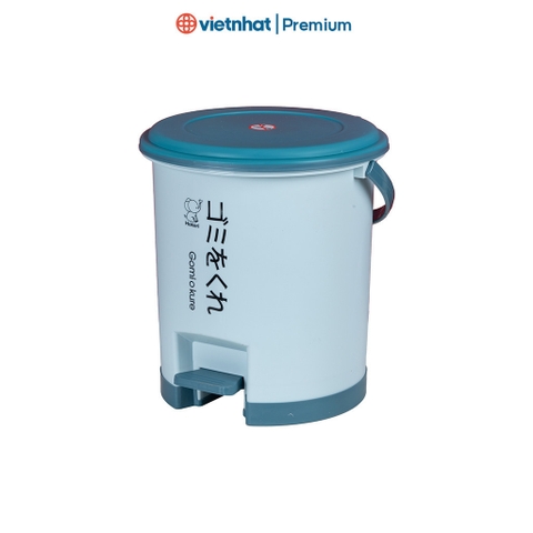 Thùng rác tròn có chân đạp 10L cao cấp Hokori B8066 Nhựa Việt Nhật Shop