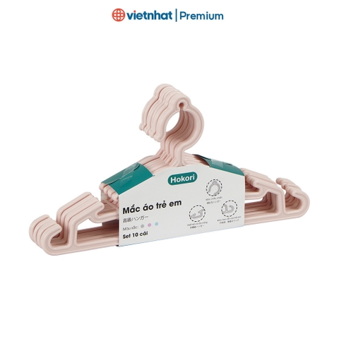 Mắc áo trẻ em cao cấp Hokori M2830 Nhựa Việt Nhật Shop