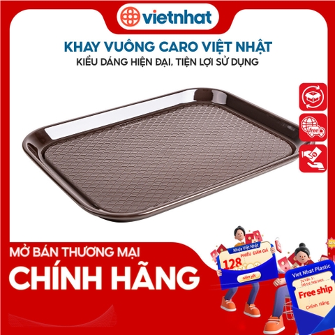 Khay nhựa, khay nhựa đựng đồ, khay vuông caro 5645 Nhựa Việt Nhật Shop