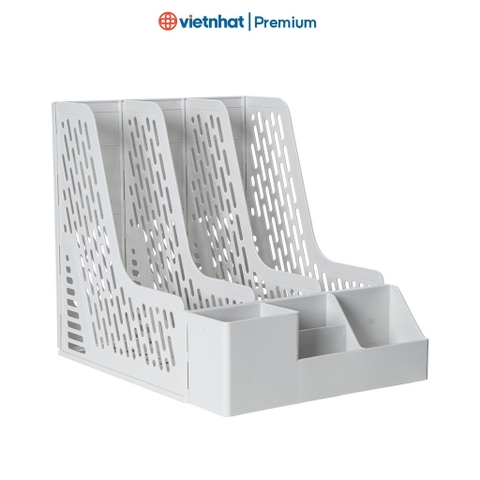 Khay đựng tài liệu 3 ngăn văn phòng để bàn đa năng, tiện lợi K5680 Nhựa Việt Nhật shop