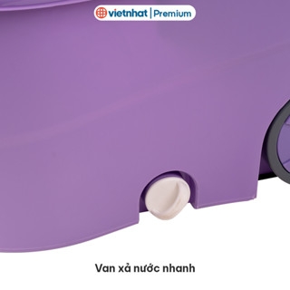 Bộ lau nhà xoay 360 độ cao cấp Hokori B9556 Nhựa Việt Nhật Shop