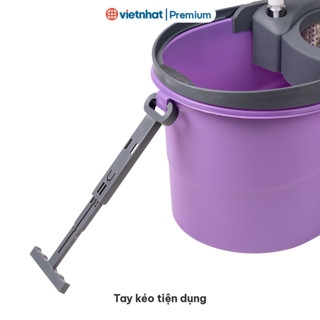 Bộ lau nhà xoay 360 độ cao cấp Hokori B9556 Nhựa Việt Nhật Shop