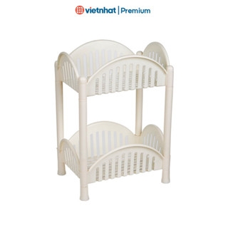 Kệ kiểu, kệ chữ nhật để đồ, kệ nhựa 2T, 3T 5522 Nhựa Việt Nhật Shop