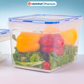 Hộp thực phẩm, hộp đựng thực phẩm có lưới lọc 4800ml/7000ml 6568/ 6569 HL Nhựa Việt Nhật Shop