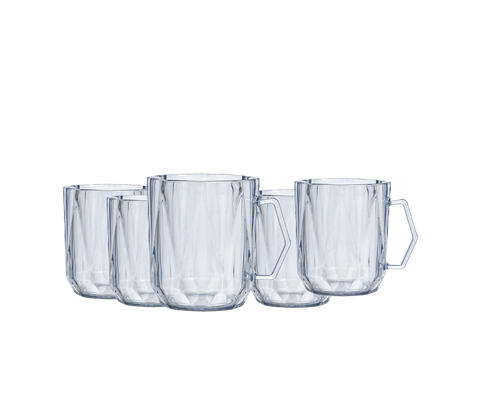 Cốc nhựa trong suốt có quai cầm cao cấp Hokori C6388 Nhựa Việt Nhật Shop