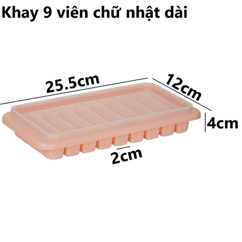 Khay đá 8 - 9 - 12 viên, vỉ đá, vỉ đá nắp, vỉ đá nắp  6932,33,34 Nhựa Việt Nhật Shop