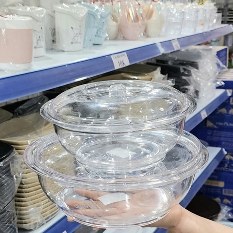 Âu phíp đựng cơm, canh có nắp, âu cơm giữ nhiệt, âu trong 6435-2 Nhựa Việt Nhật Shop