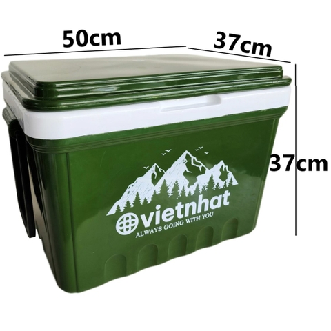 Thùng đựng đá, Phích vuông giữ nhiệt 38L tiện lợi Việt Nhật 3978 Nhựa Việt Nhật Premium