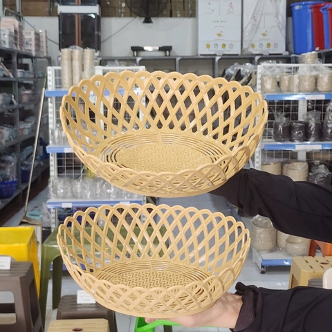 Rổ bầu dục mây bé 3345