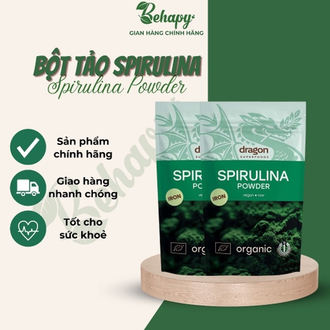 Bột tảo Spirulina Hữu cơ 200gr - Dragon