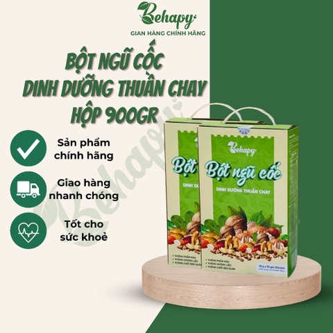 Bột ngũ cốc thuần chay Behapy 900gr