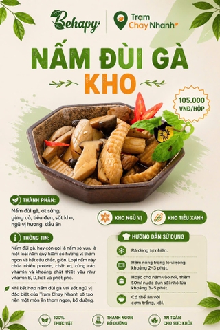 Nấm đùi khà kho ngũ vị Tachay Food