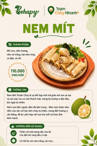 Nem mít chay Tachay Food (Hộp 12c)