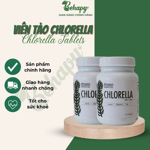 Viên tảo Chlorella Hữu cơ 80gr - Dragon