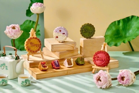 Bánh trung thu vị Khoai Môn Mochi Hạnh Nhân 150gr