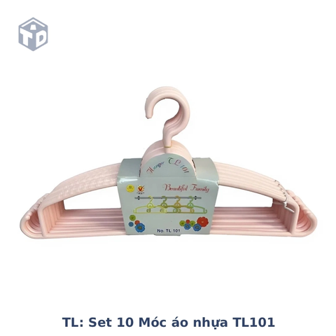 TL: Set 10 Móc áo nhựa TL101