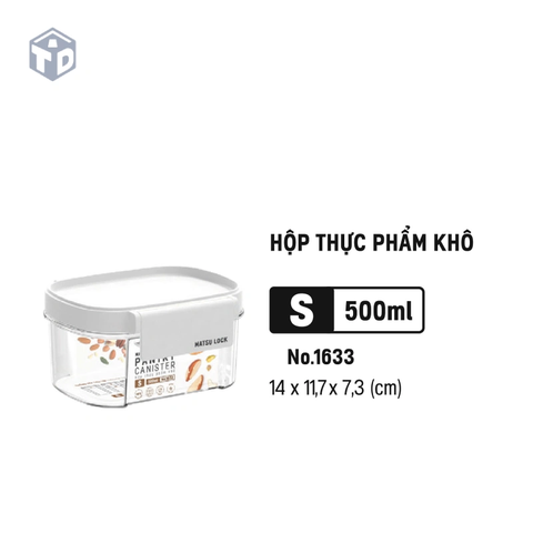 Duy Tân: Hộp Thực Phẩm Khô 500ML