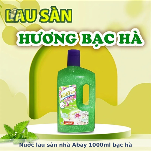 TLT: Nước lau sàn nhà Abay 1000ml bạc hà - Ko Bao Bể VC