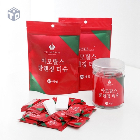 Khăn Mặt Nén Dùng 1 Lần bao bì đỏ (T300)