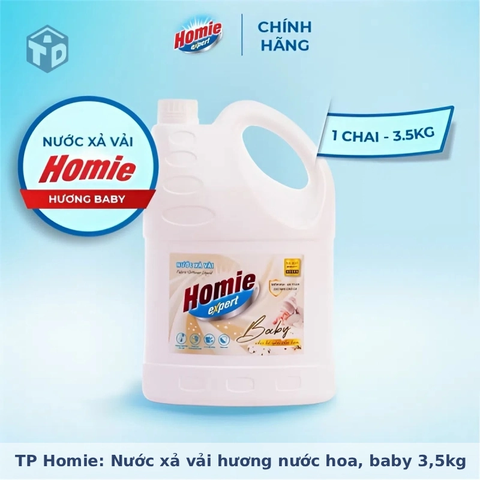 TP Homie: Nước xả vải hương nước hoa, baby 3,5kg