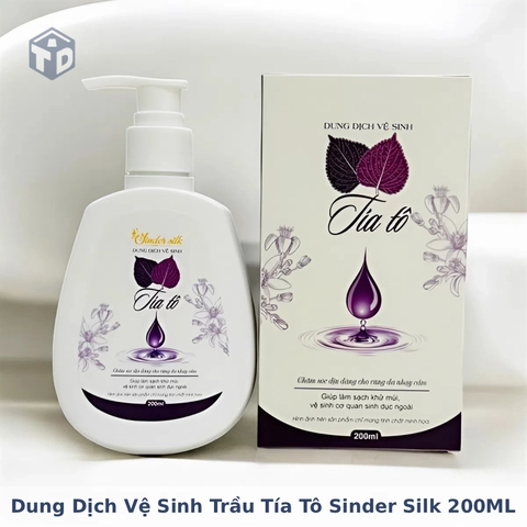 Lymo: Dung Dịch Vệ Sinh Trầu Tía Tô Sinder Silk 200ML - Ko Bao Bể VC