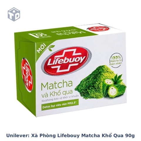 Unilever: Xà Phòng Lifebouy Matcha Khổ Qua 90g