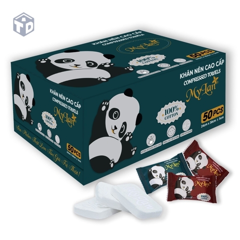 MyLan: Hộp 50 Khăn Nén cao cấp ko nilon