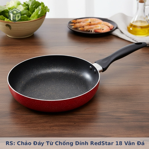 RS: Chảo Đáy Từ Chống đinh RedStar 18 Vân đá