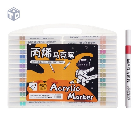 Bút Màu Acrylic Marker 60 Chi Tiết (T48)