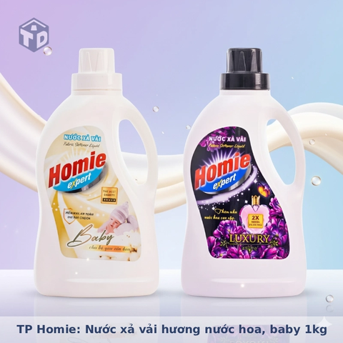 TP Homie: Nước xả vải hương nước hoa, baby 1kg