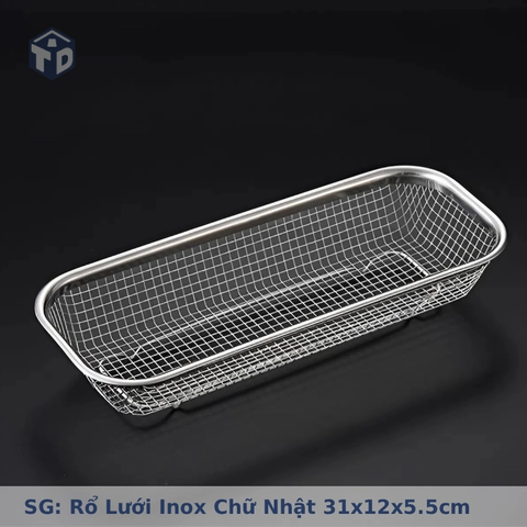 SG: Rổ Lưới Inox Chữ Nhật 31x12x5.5cm