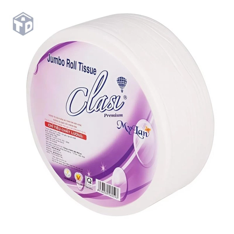 MyLan: Giấy vệ sinh công nghiệp cuộn lớn 680gr (T) - (Cuộn)